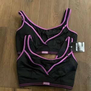 Two Shock Absorber Sports Bras 34 DDD